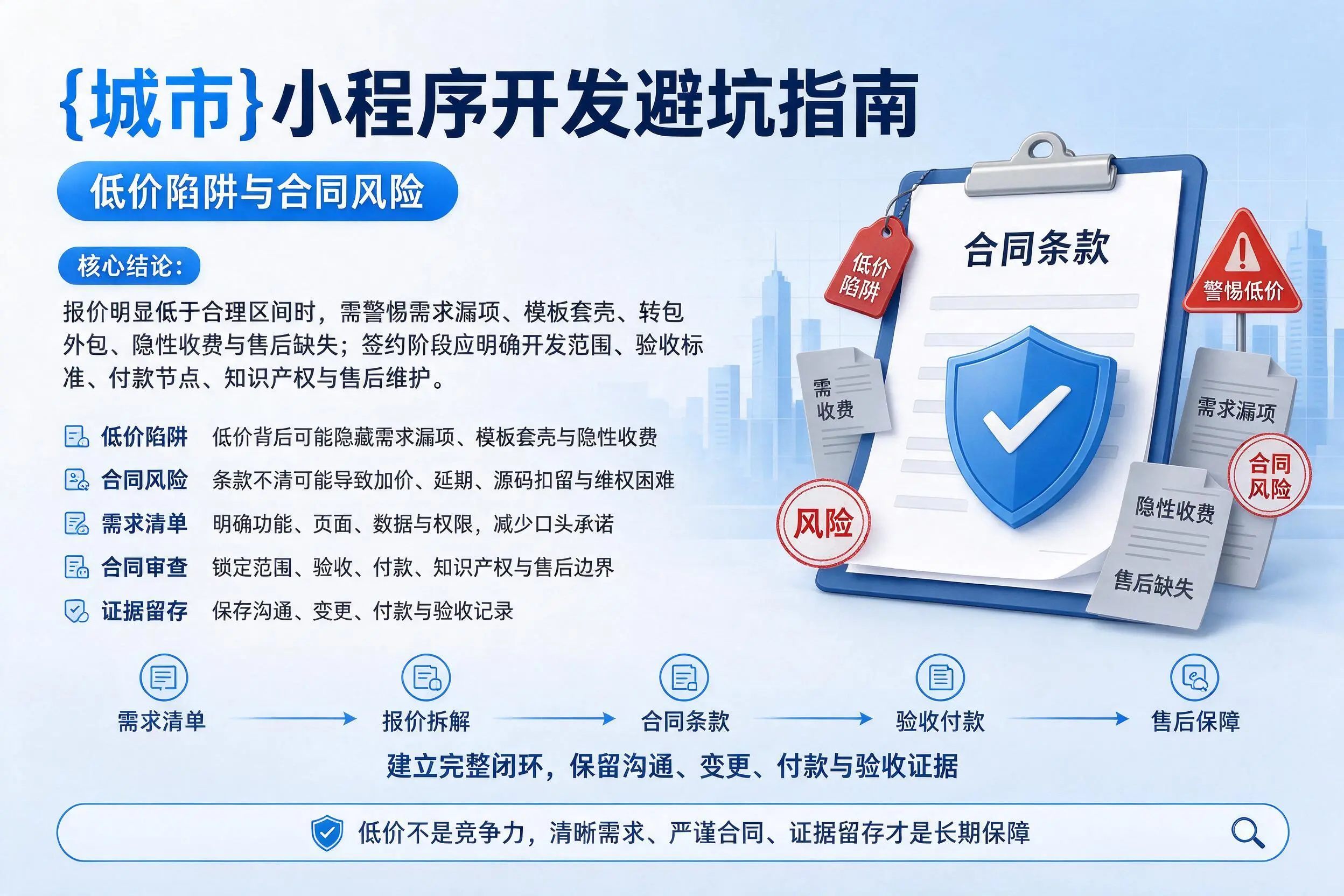 固原小程序开发避坑指南：低价陷阱与合同风险