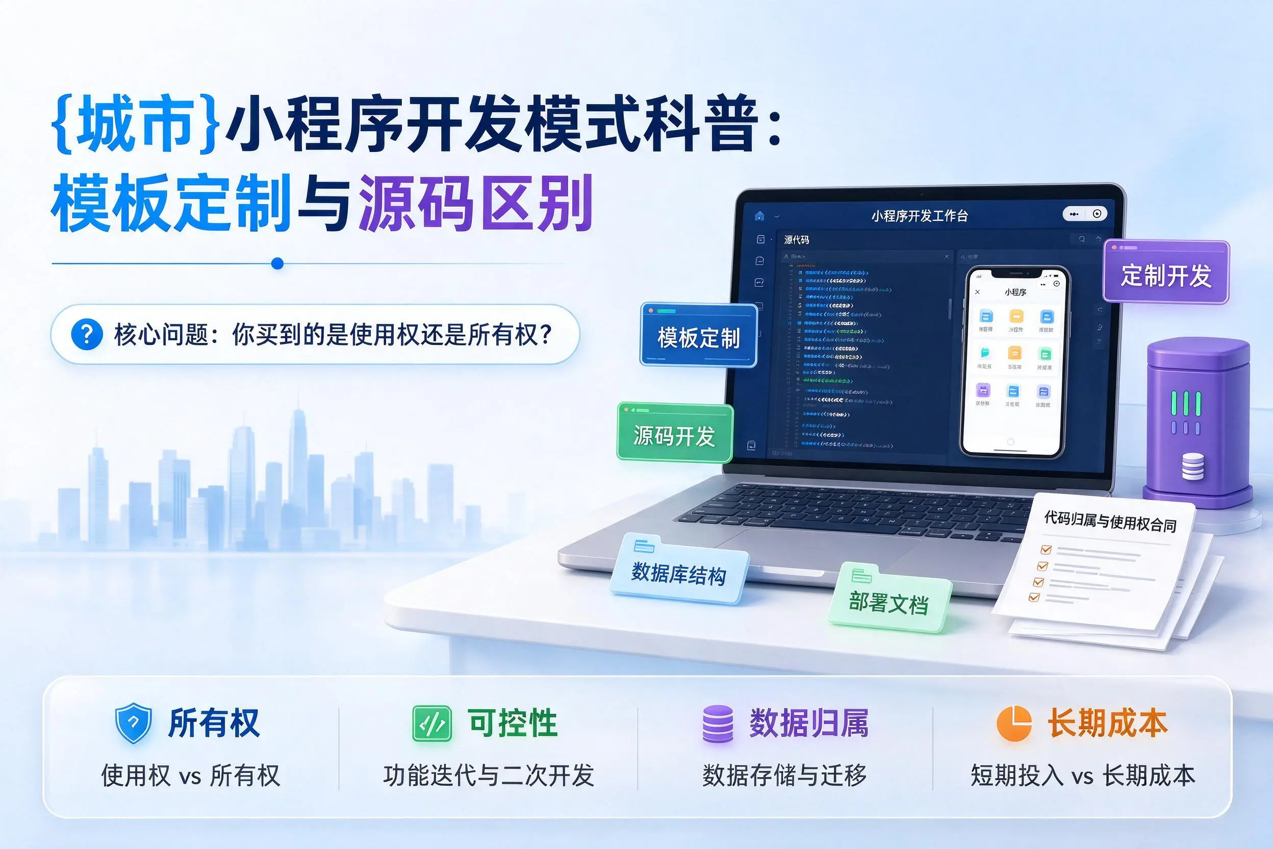 固原小程序开发模式科普:模板定制与源码区别