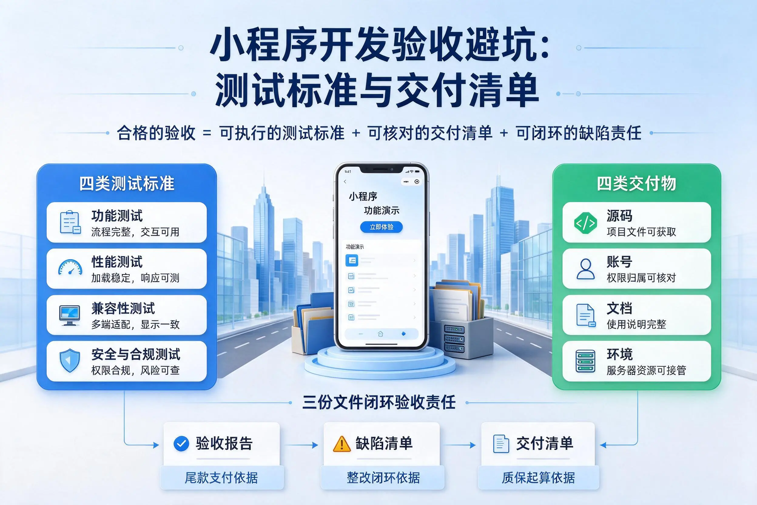固原小程序开发验收避坑:测试标准与交付清单