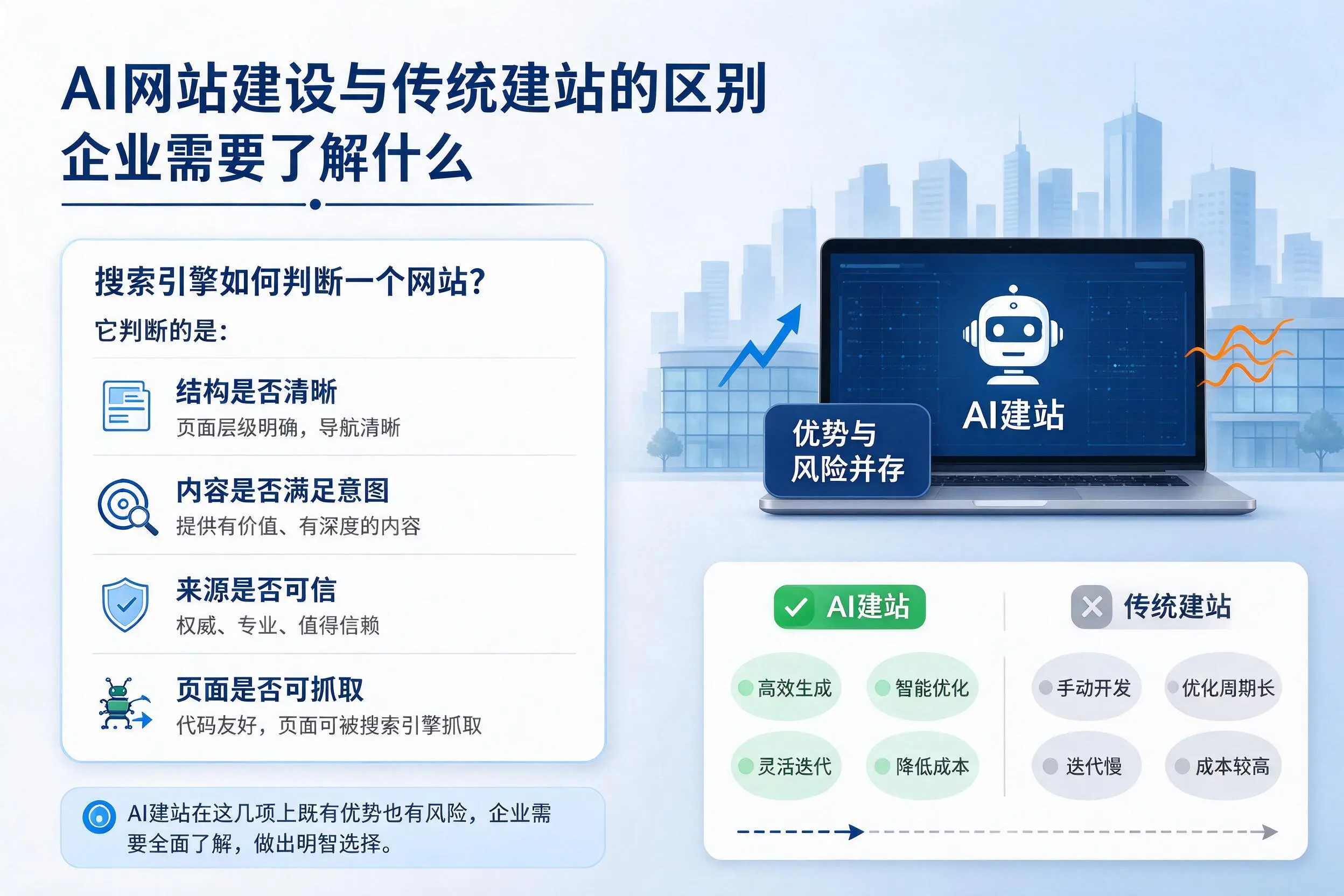 AI网站建设与传统建站的区别，固原企业需要了解什么
