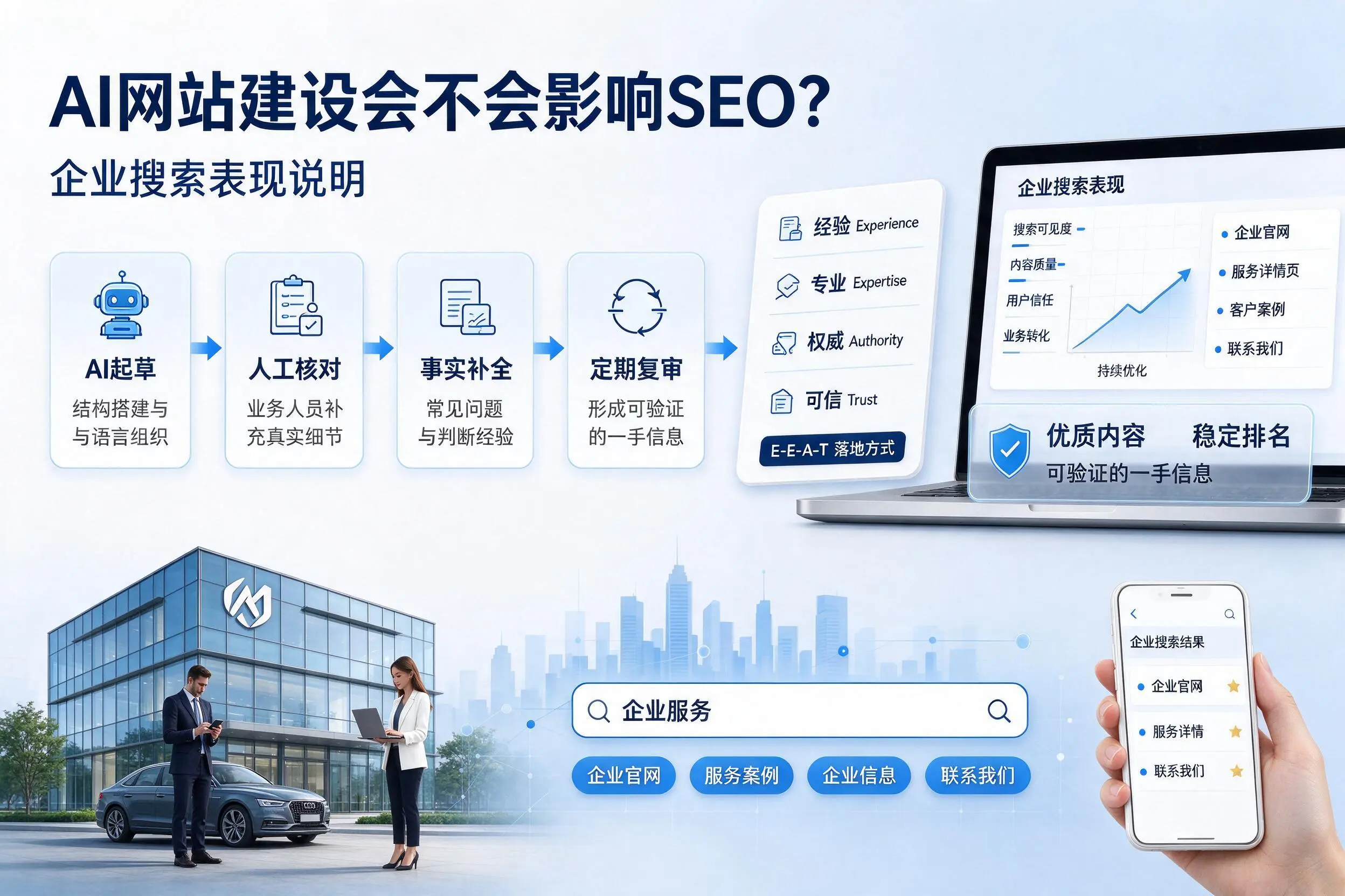 AI网站建设会不会影响SEO？固原企业搜索表现说明