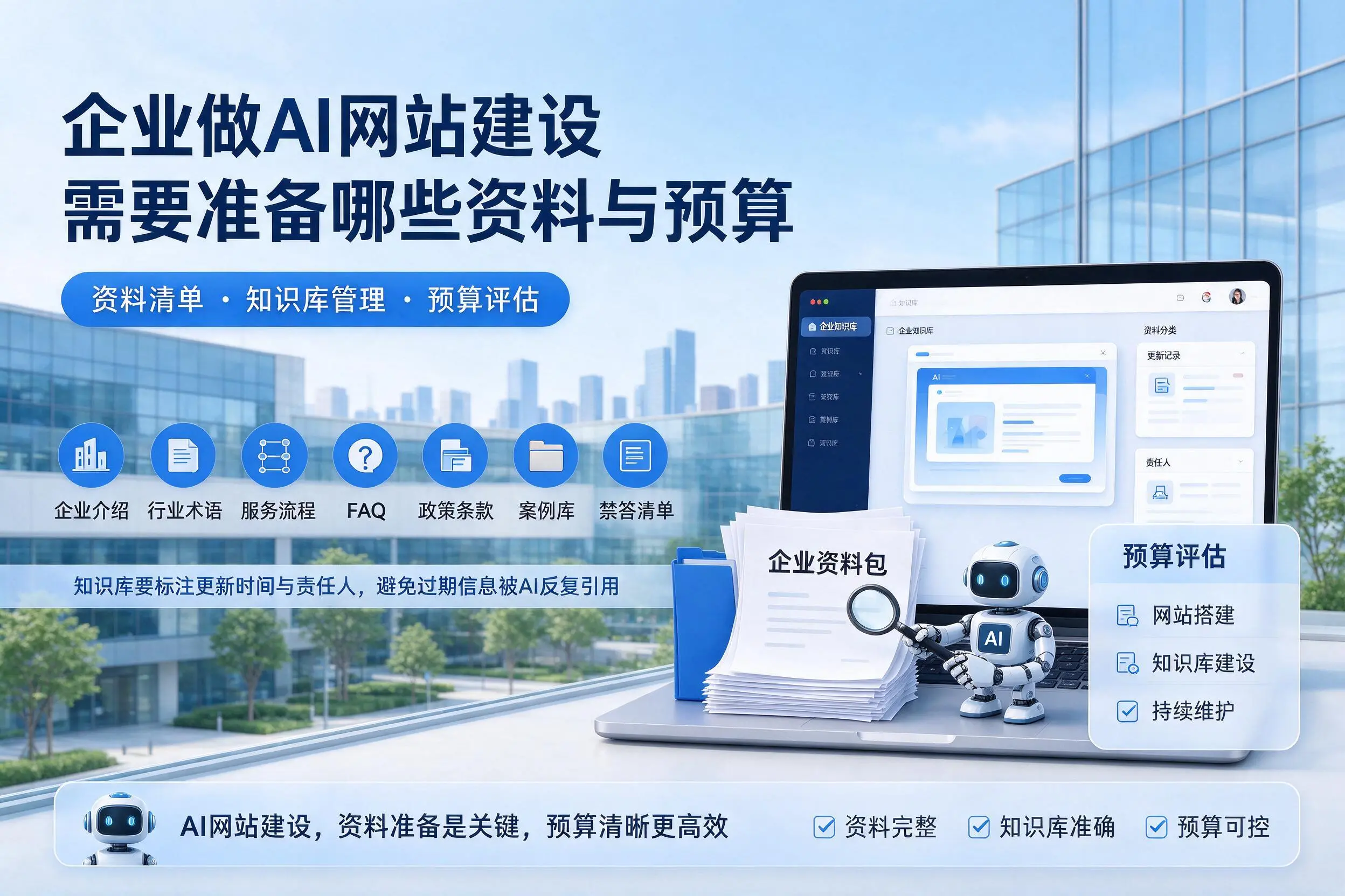 固原企业做AI网站建设需要准备哪些资料与预算