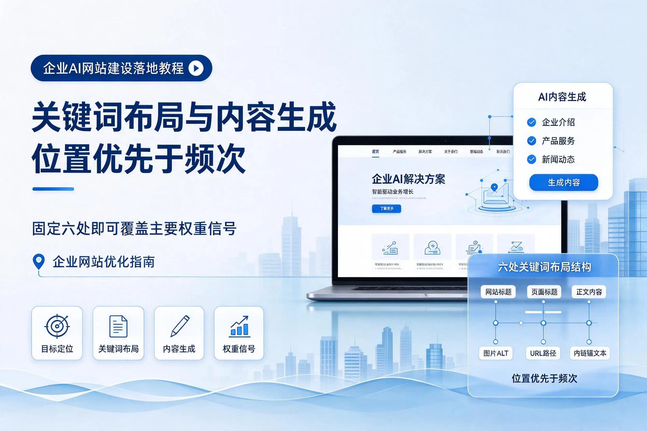 固原企业AI网站建设落地教程:关键词布局与内容生成